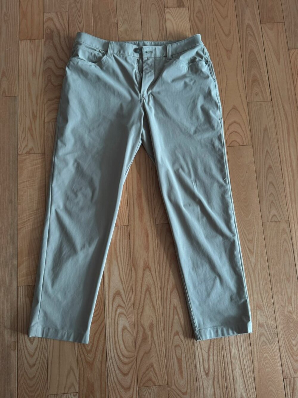 Lululemon ABC 5 Pocket Pant Men 30x30 Stone Classic Fit Warpstreme Chino